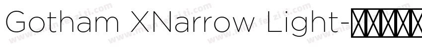 Gotham XNarrow Light字体转换
